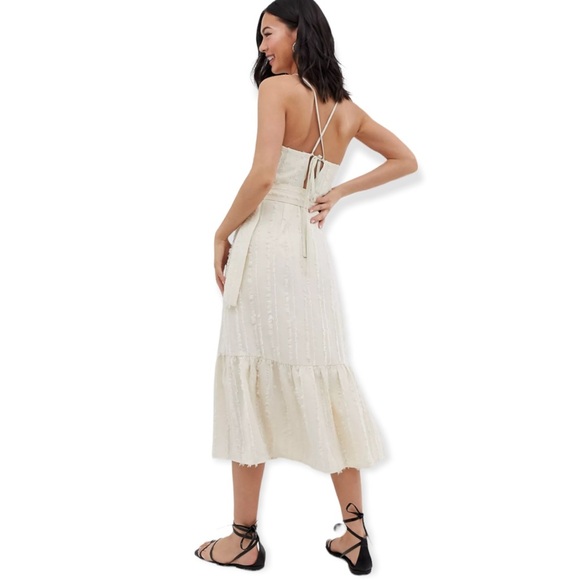 Anthropologie Moon River Boho button through midi dress with buckle Size… - Picture 12 of 13